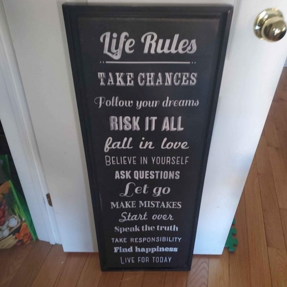 Life rules wall decor - Picture 1 of 1